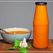 Roasted Red pepper and Tomato soup in a Jar