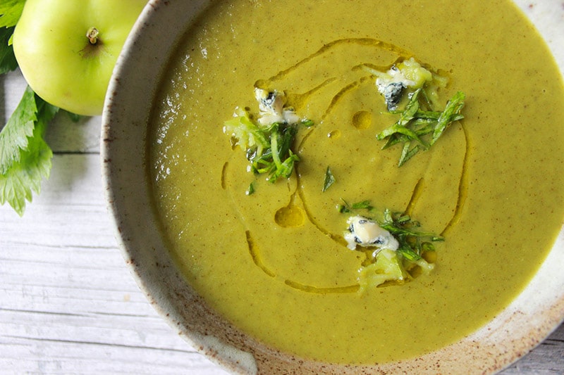 celery and blue cheese soup | ProperFoodie