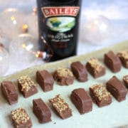 fudge baileys on a platter