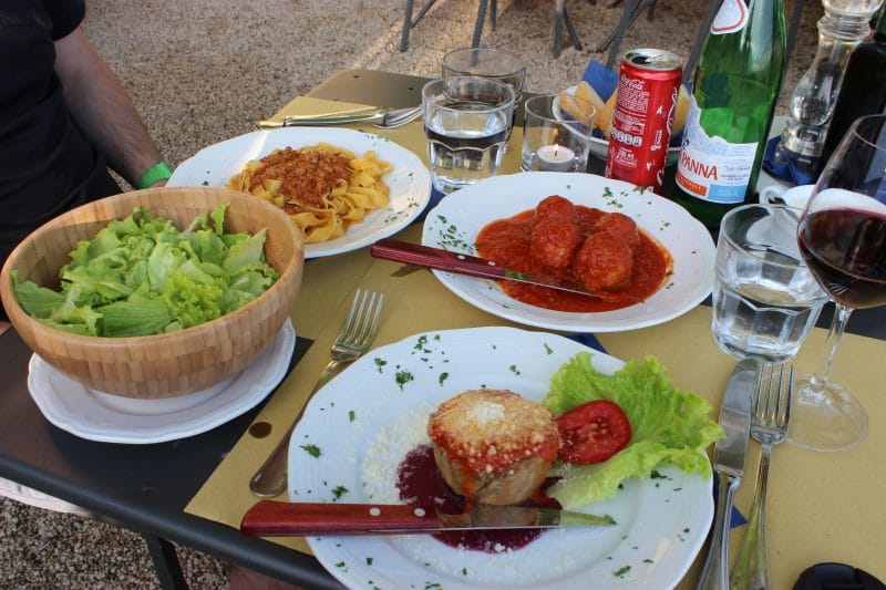 Aubergine pie in Tuscany