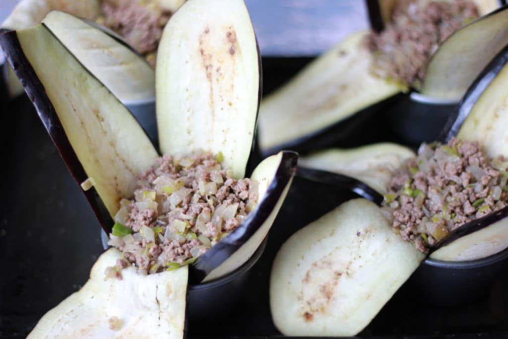 add filling to aubergine lining