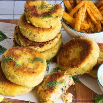 fishcakes with dill and lemon
