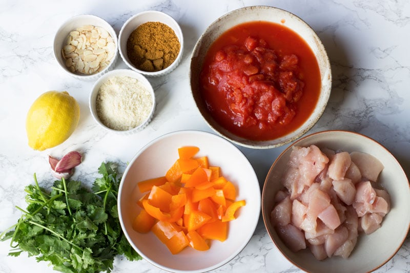 Easy chicken curry ingredients