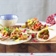 mini jerk chicken tortillas