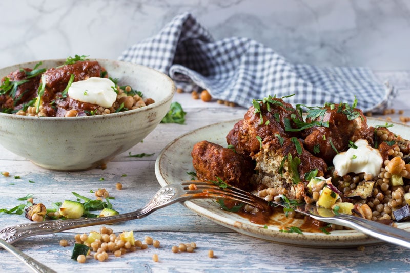 Turkey Meatballs With Moroccan Couscous Properfoodie