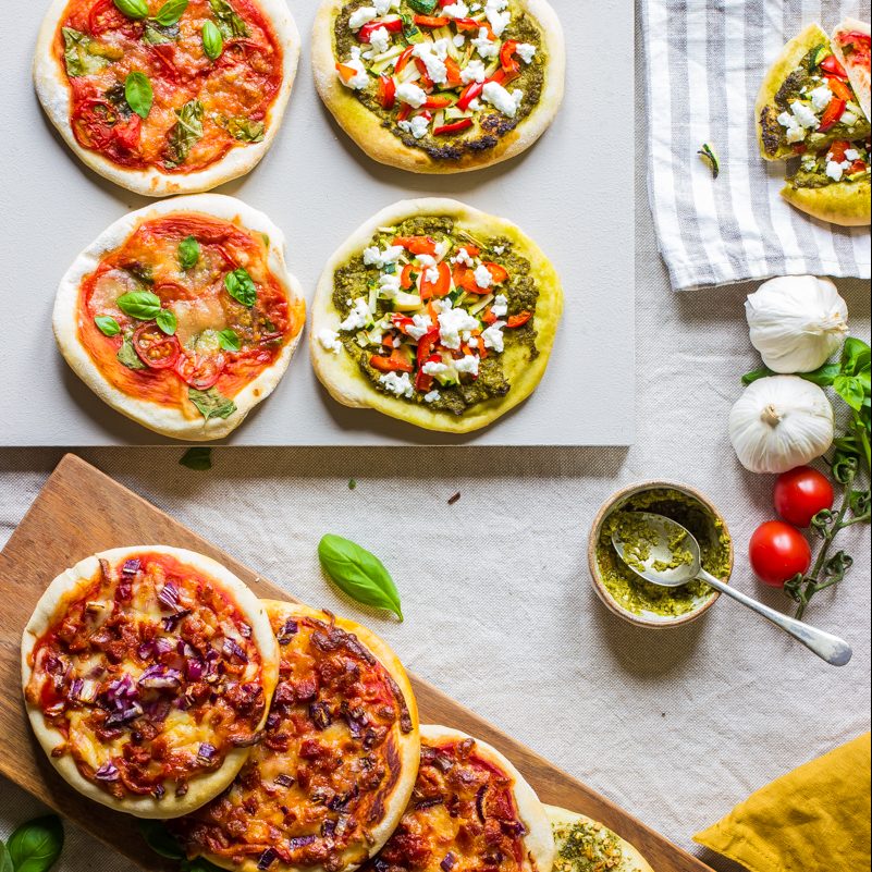 Mini pizza for the school holidays make your own dough! - ProperFoodie