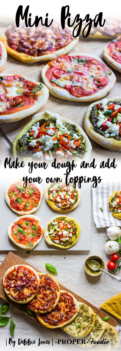 Mini pizza for the school holidays make your own dough and add your own toppings