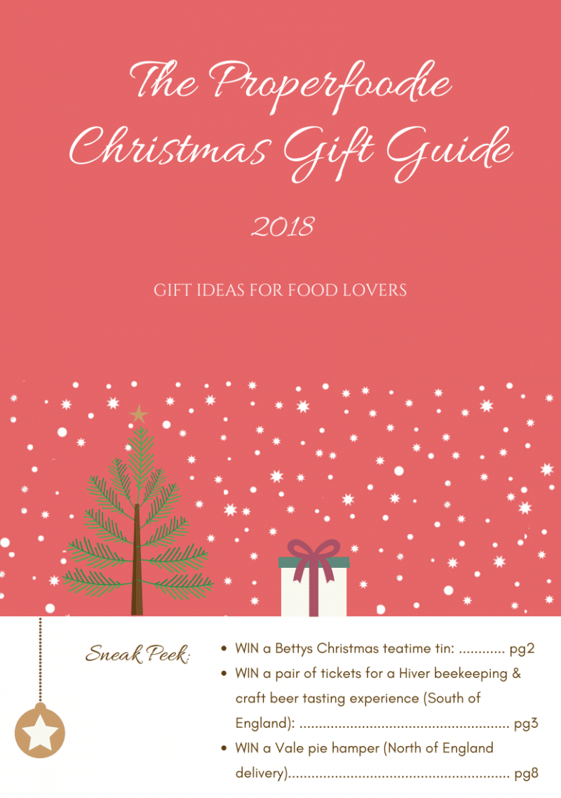 Christmas Gifts for Foodies 2018. ADVERT FEATURE plus 3 giveaways with