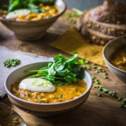 split pea and spicy chicken soup