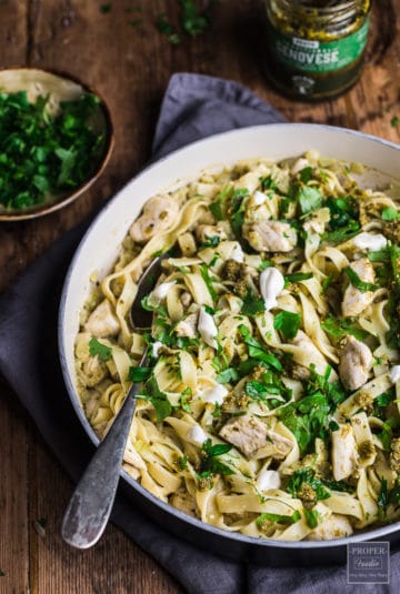 Chicken Pesto Pasta (Step-by-Step Guide + Video) - ProperFoodie