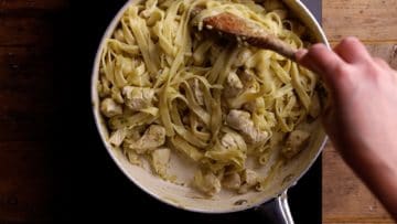 stir in cooked pasta