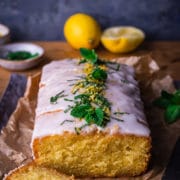 lemon drizzle cake with citrus icing