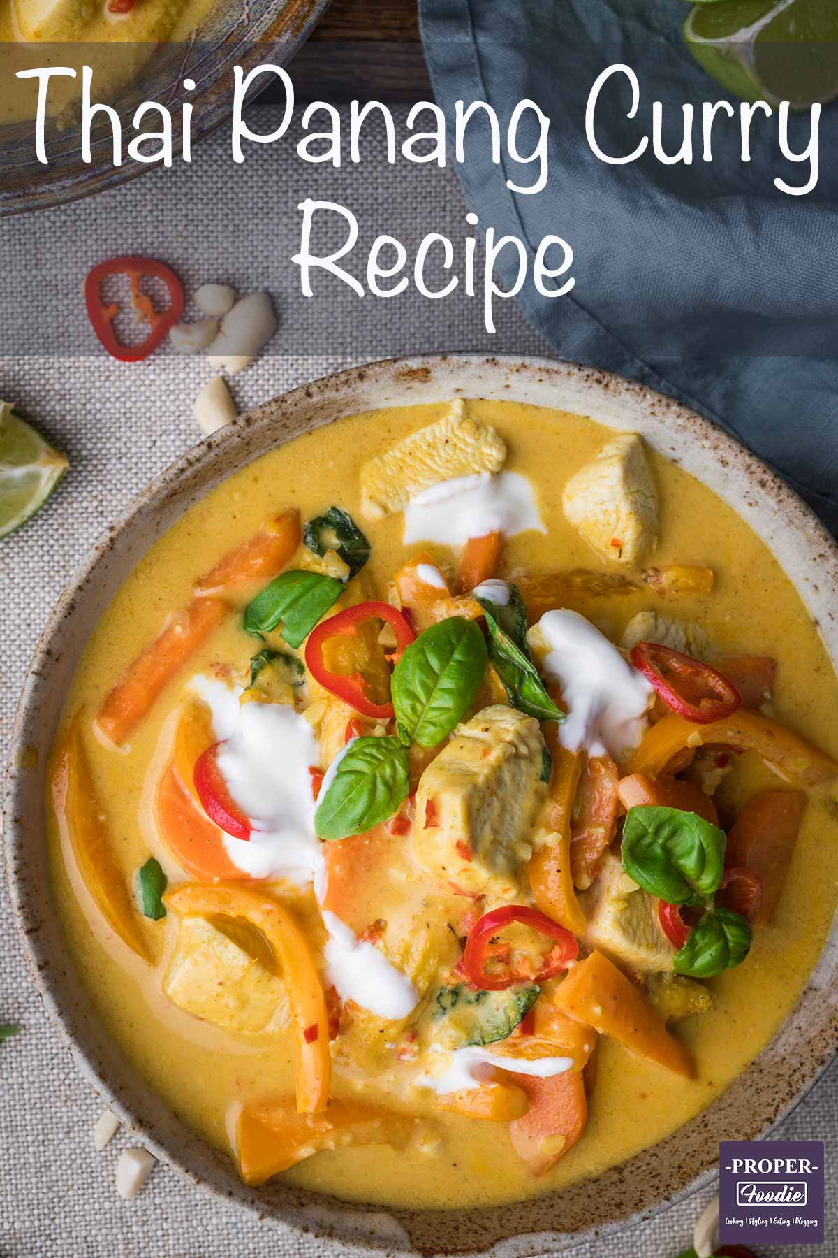 Thai Panang Curry with Chicken and Yellow Curry Paste ProperFoodie
