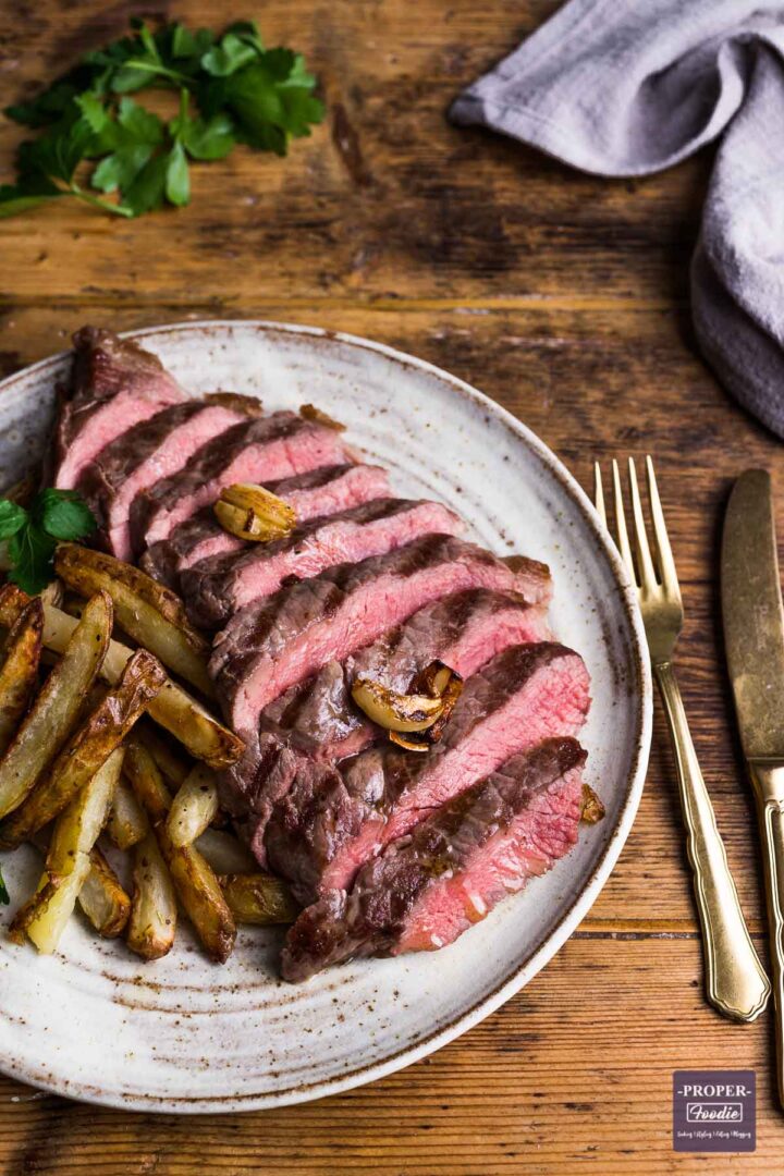 Steak and Chips with Garlic Butter ProperFoodie